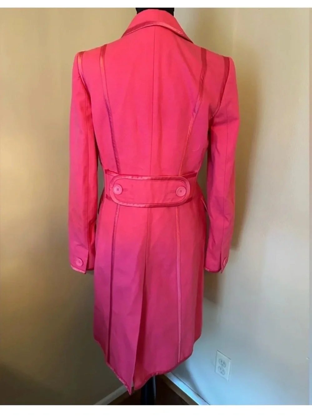 Banana Republic Hot Pink Trench Coat